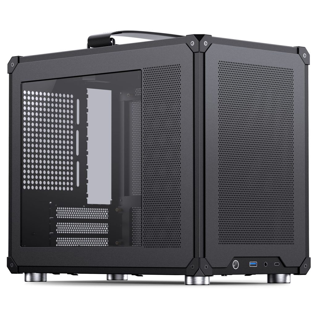 Jonsbo C6 MAX PC Case, Mini Case, Micro-ATX, Tempered Glass - Black