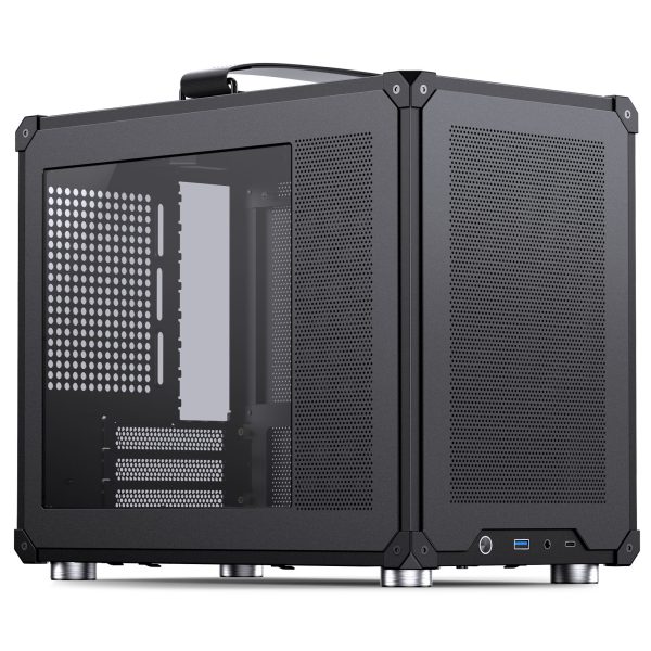 Jonsbo C6 MAX PC Case, Mini Case, Micro-ATX, Tempered Glass – Black