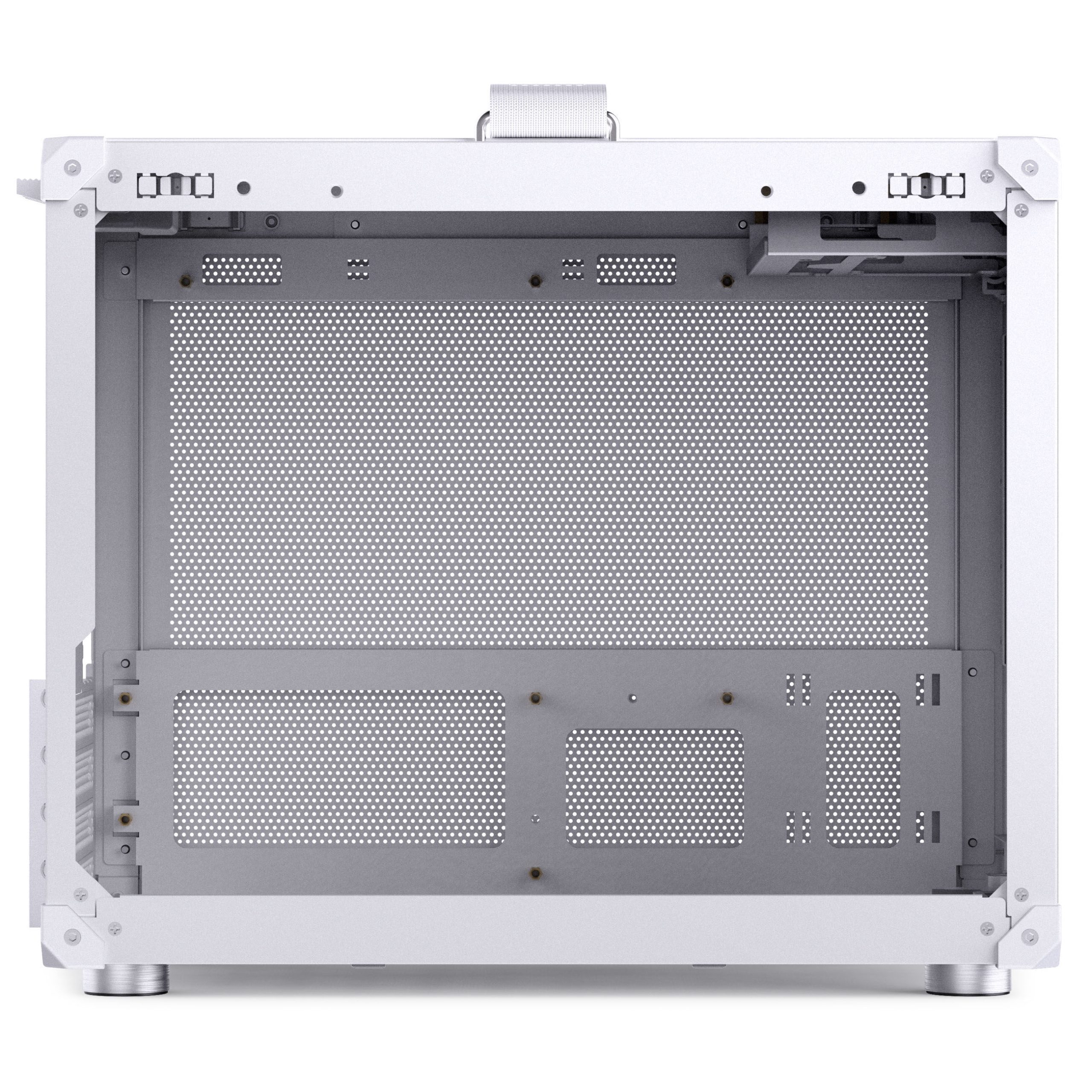 Jonsbo C6 MAX PC Case, Mini Case, Micro-ATX, Tempered Glass - White