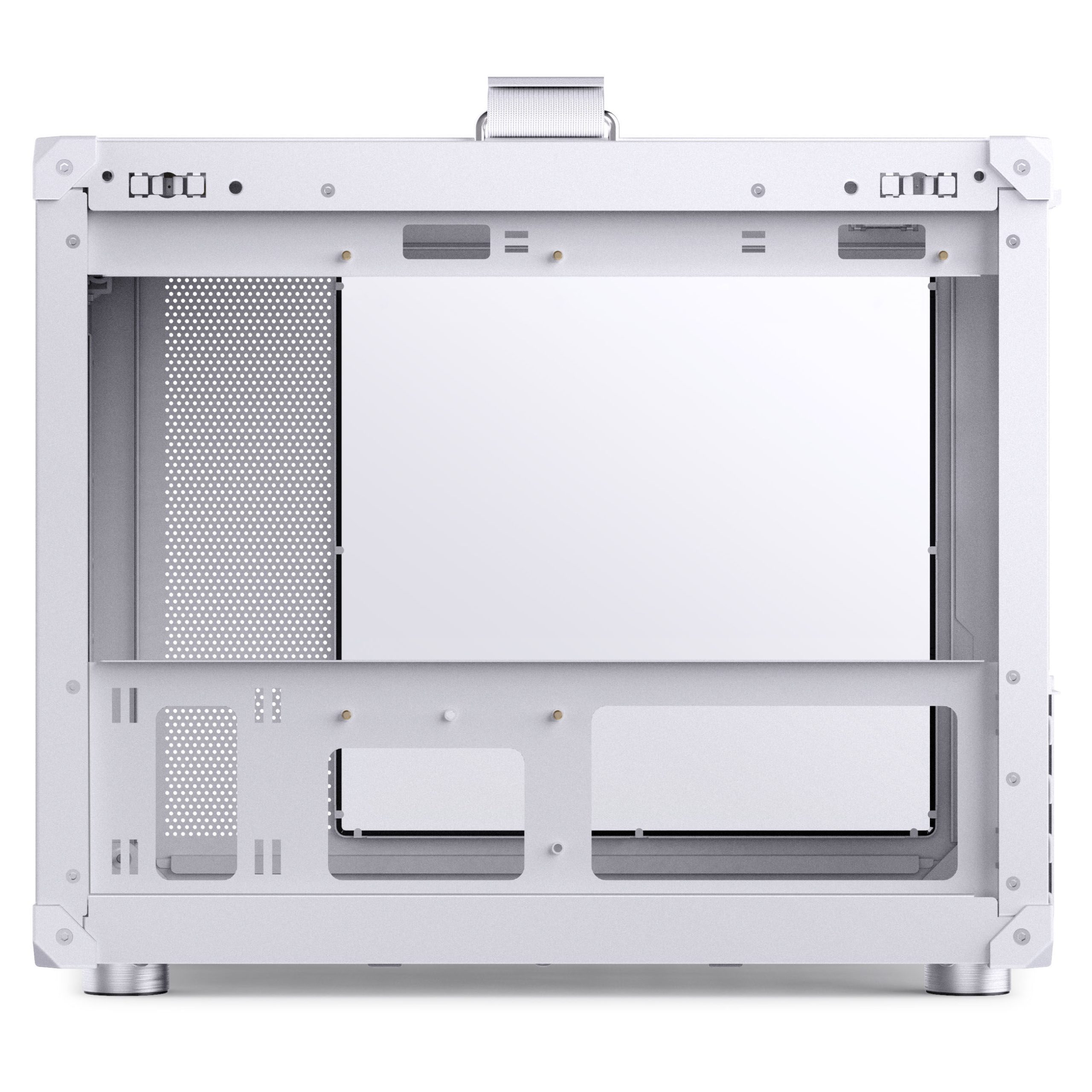 Jonsbo C6 MAX PC Case, Mini Case, Micro-ATX, Tempered Glass - White