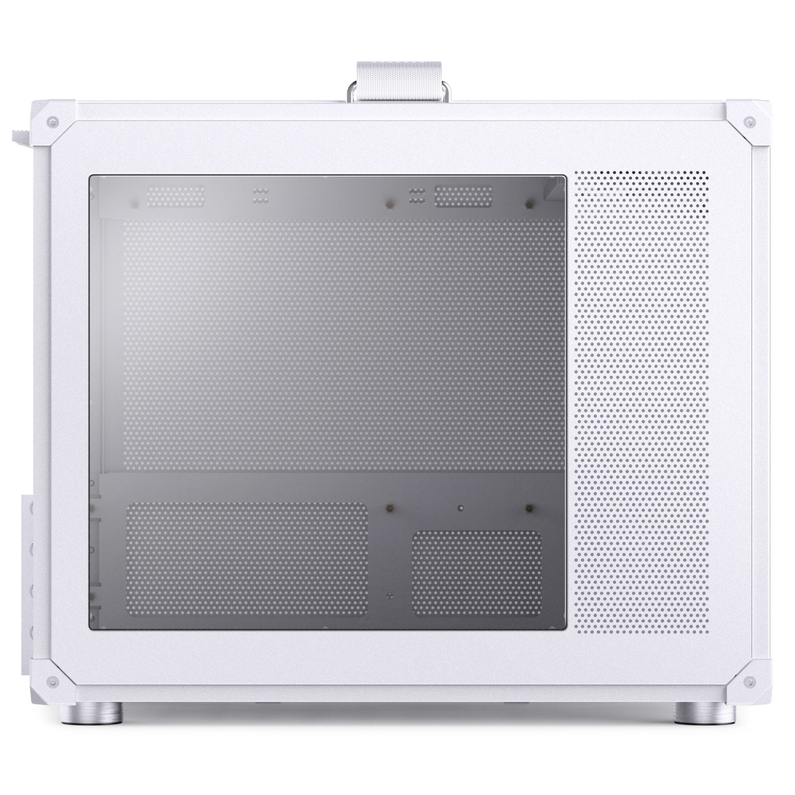 Jonsbo C6 MAX PC Case, Mini Case, Micro-ATX, Tempered Glass - White