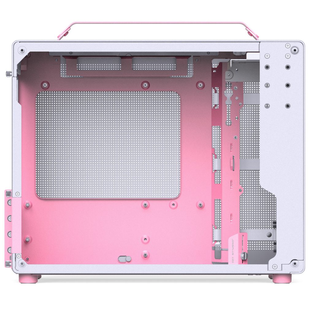 Jonsplus (Jonsbo) Z20 Micro-ATX case, with carrying handle - white/pink