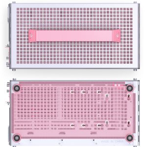 Jonsplus (Jonsbo) Z20 Micro-ATX case, with carrying handle - white/pink