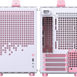 Jonsplus (Jonsbo) Z20 Micro-ATX case, with carrying handle - white/pink