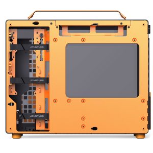 Jonsplus (Jonsbo) Z20 Micro-ATX case, with carrying handle - black/orange