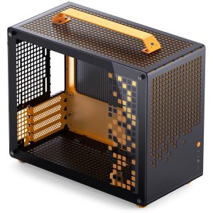 Jonsplus (Jonsbo) Z20 Micro-ATX case, with carrying handle - black/orange