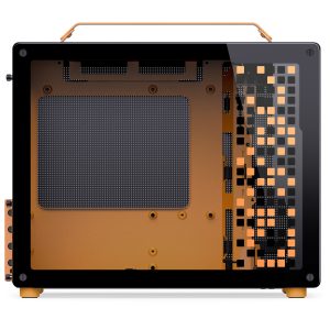 Jonsplus (Jonsbo) Z20 Micro-ATX case, with carrying handle - black/orange