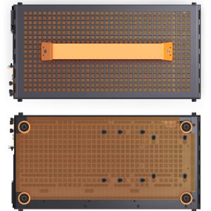 Jonsplus (Jonsbo) Z20 Micro-ATX case, with carrying handle - black/orange