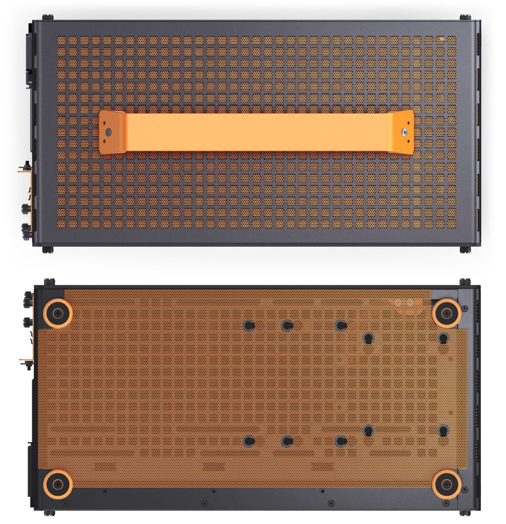 Jonsplus (Jonsbo) Z20 Micro-ATX case, with carrying handle - black/orange