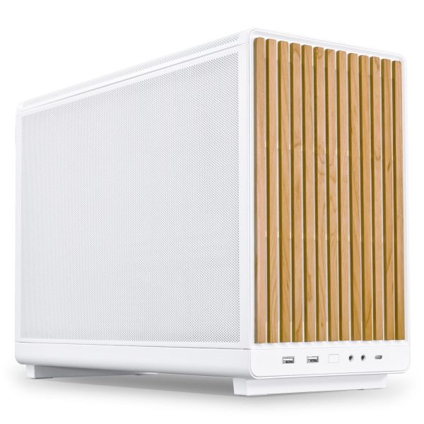 Lian Li DAN Cases A3-mATX Wood Edition PC Case, Micro-ATX – Beech, White
