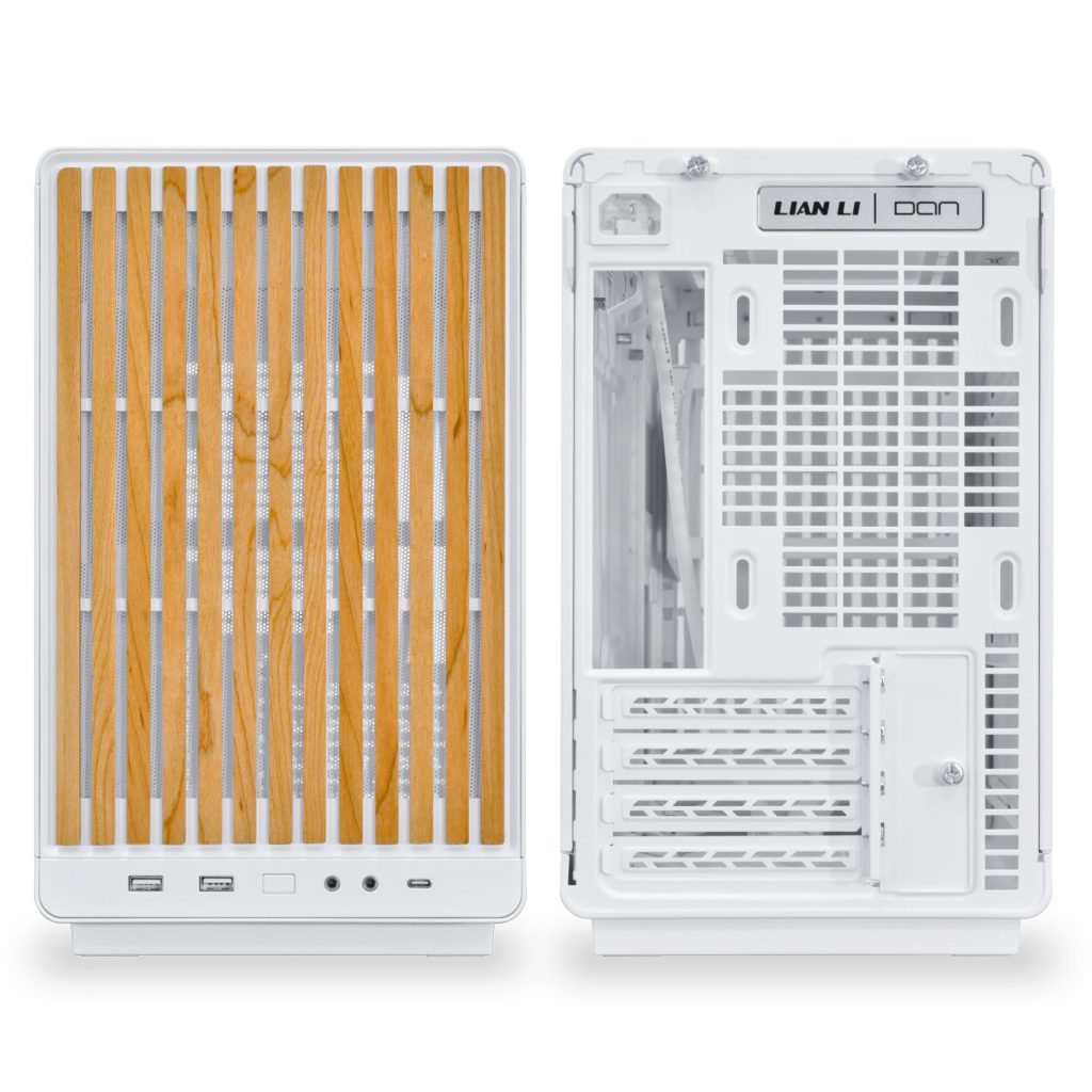 Lian Li DAN Cases A3-mATX Wood Edition PC Case, Micro-ATX - Beech, White