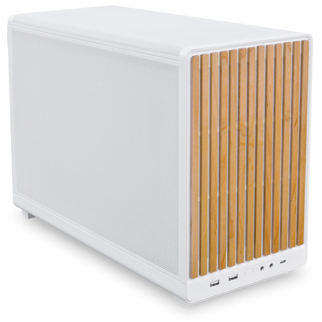 Lian Li DAN Cases A3-mATX Wood Edition PC Case, Micro-ATX - Beech, White