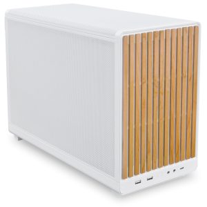 Lian Li DAN Cases A3-mATX Wood Edition PC Case, Micro-ATX - Beech, White