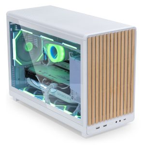 Lian Li DAN Cases A3-mATX Wood Edition PC Case, Micro-ATX - Beech, White