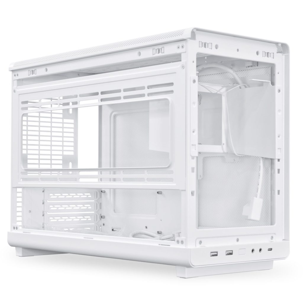 Lian Li DAN Cases A3-mATX Wood Edition PC Case, Micro-ATX - Beech, White