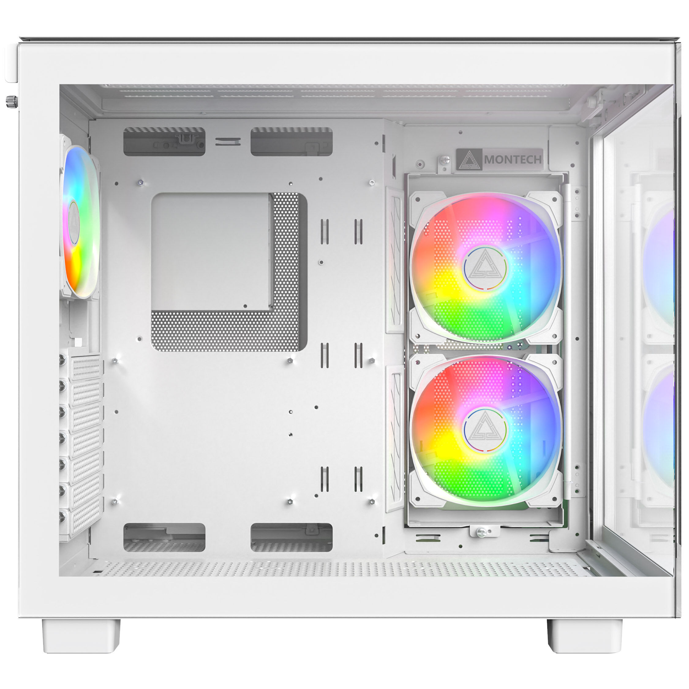 Montech KING 65 PRO PC Case, Midi-Tower, ATX, ARGB, Tempered Glass - White