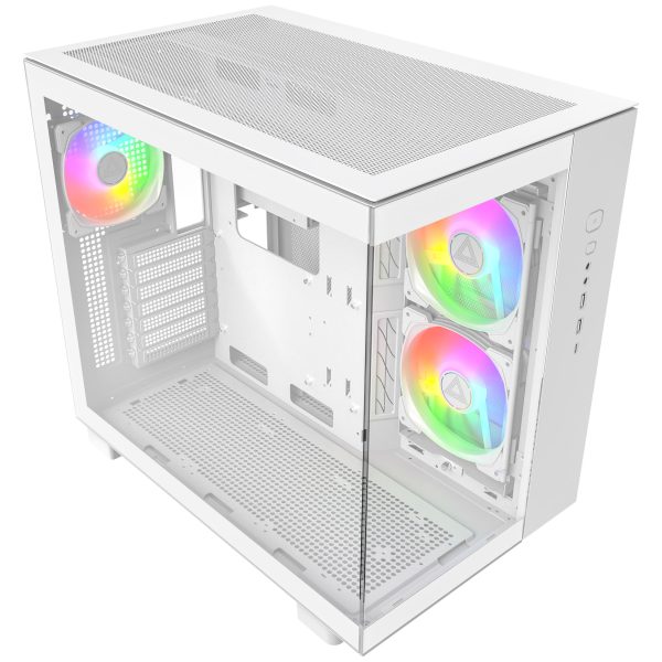 Montech KING 65 PRO PC Case, Midi-Tower, ATX, ARGB, Tempered Glass – White