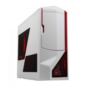 NZXT Phantom White / Red Stripes Full Tower Case
