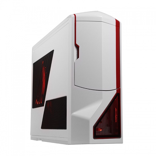 NZXT Phantom White / Red Stripes Full Tower Case