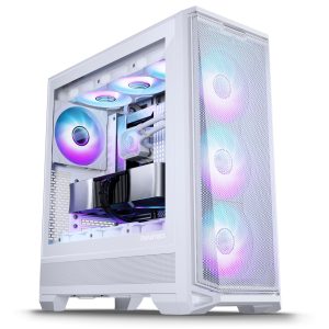 PHANTEKS Eclipse G400A Midi Tower, Tempered Glass, D-RGB - white