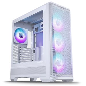 PHANTEKS Eclipse G400A Midi Tower, Tempered Glass, D-RGB - white