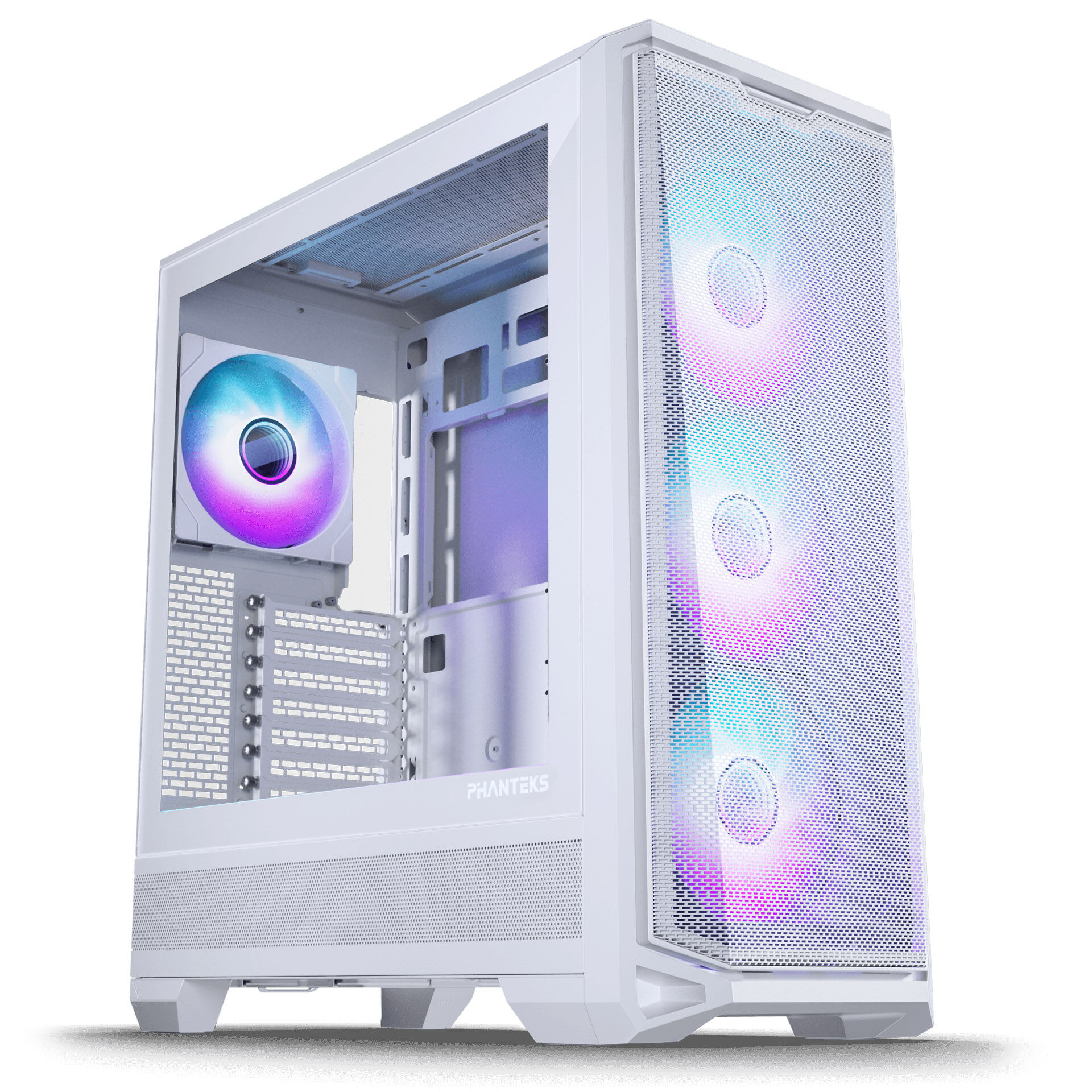 PHANTEKS Eclipse G400A Midi Tower, Tempered Glass, D-RGB - white