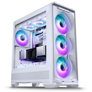 PHANTEKS Eclipse G400A Midi Tower, Tempered Glass, D-RGB - white