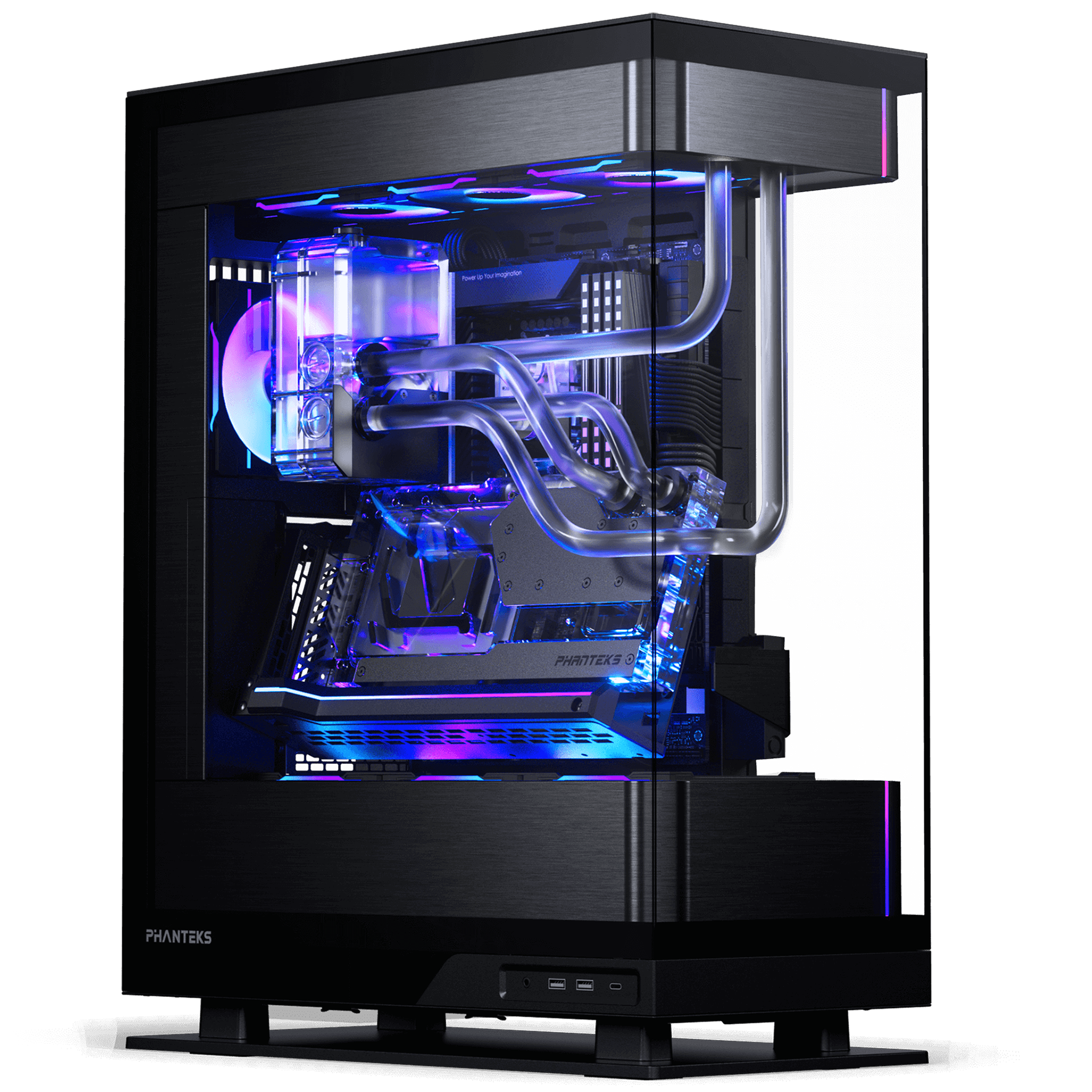 PHANTEKS Evolv X2 PC case, Midi-Tower, E-ATX, Tempered Glass, DRGB - black
