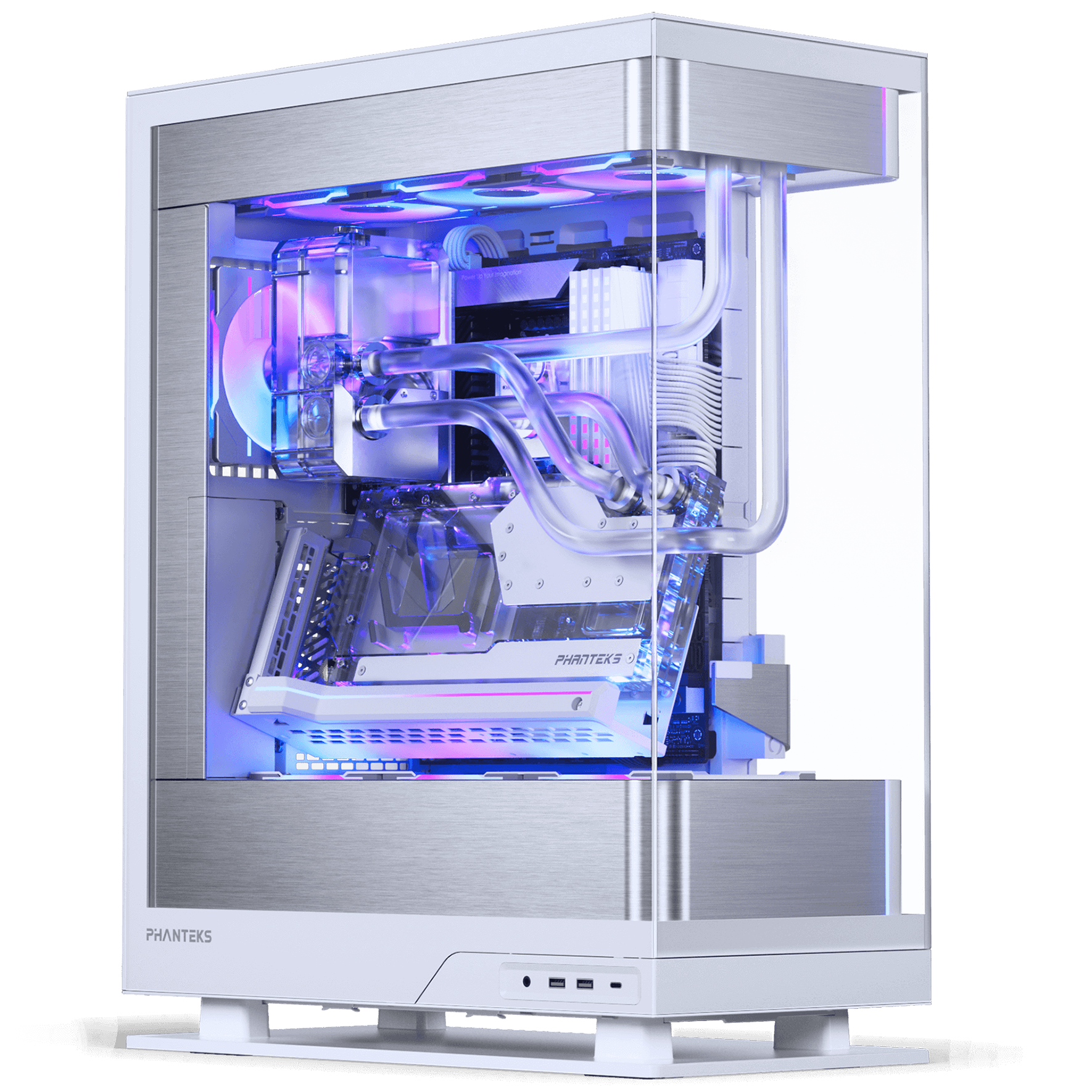 PHANTEKS Evolv X2 PC case, Midi-Tower, E-ATX, Tempered Glass, DRGB - white