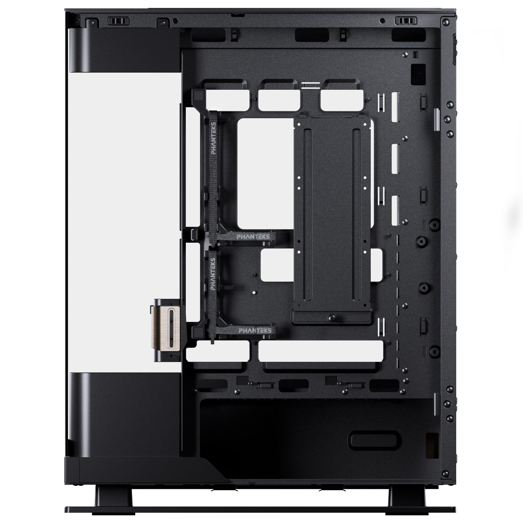 PHANTEKS Evolv X2 PC case, Midi-Tower, E-ATX, Tempered Glass, DRGB - black / gold