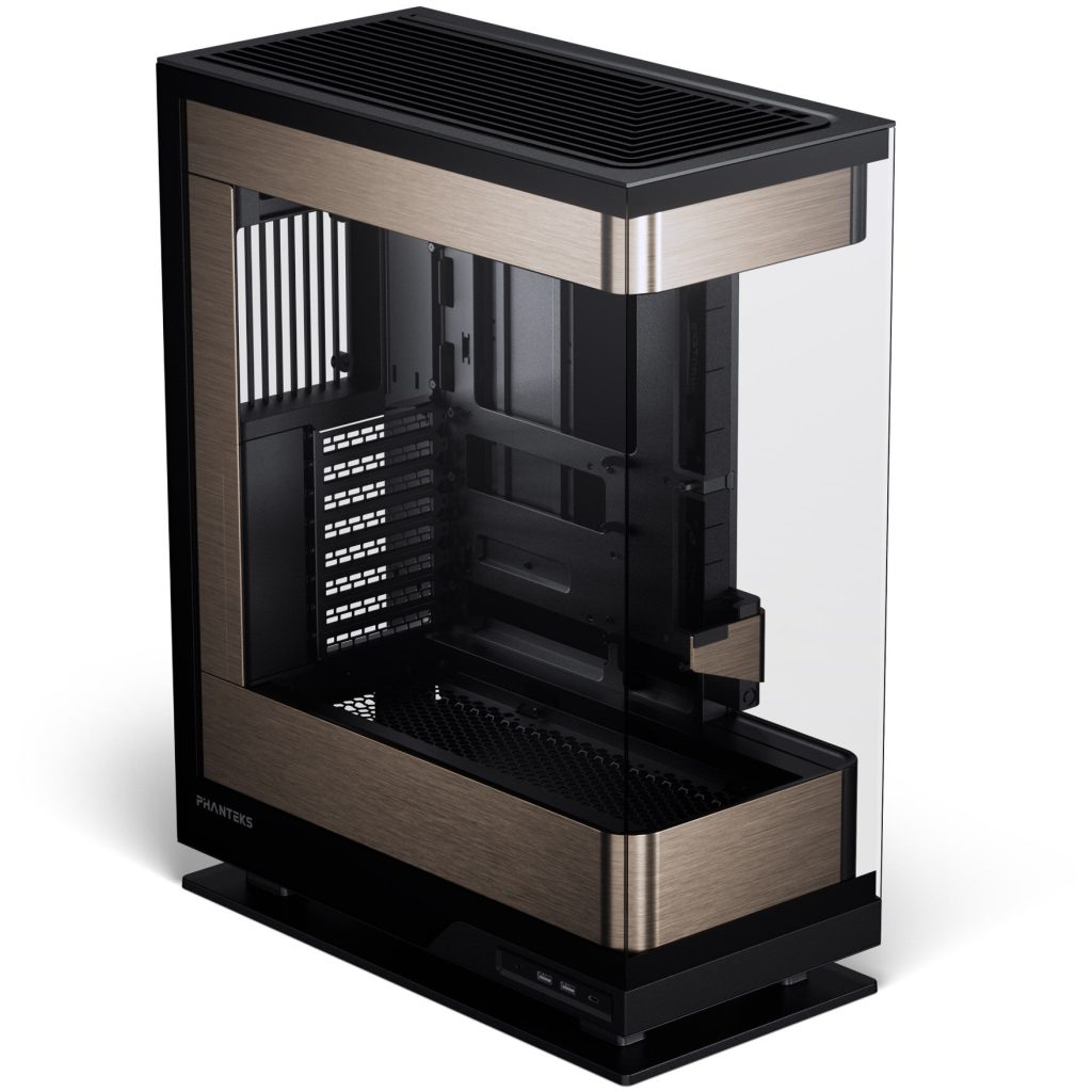 PHANTEKS Evolv X2 PC case, Midi-Tower, E-ATX, Tempered Glass, DRGB - black / gold
