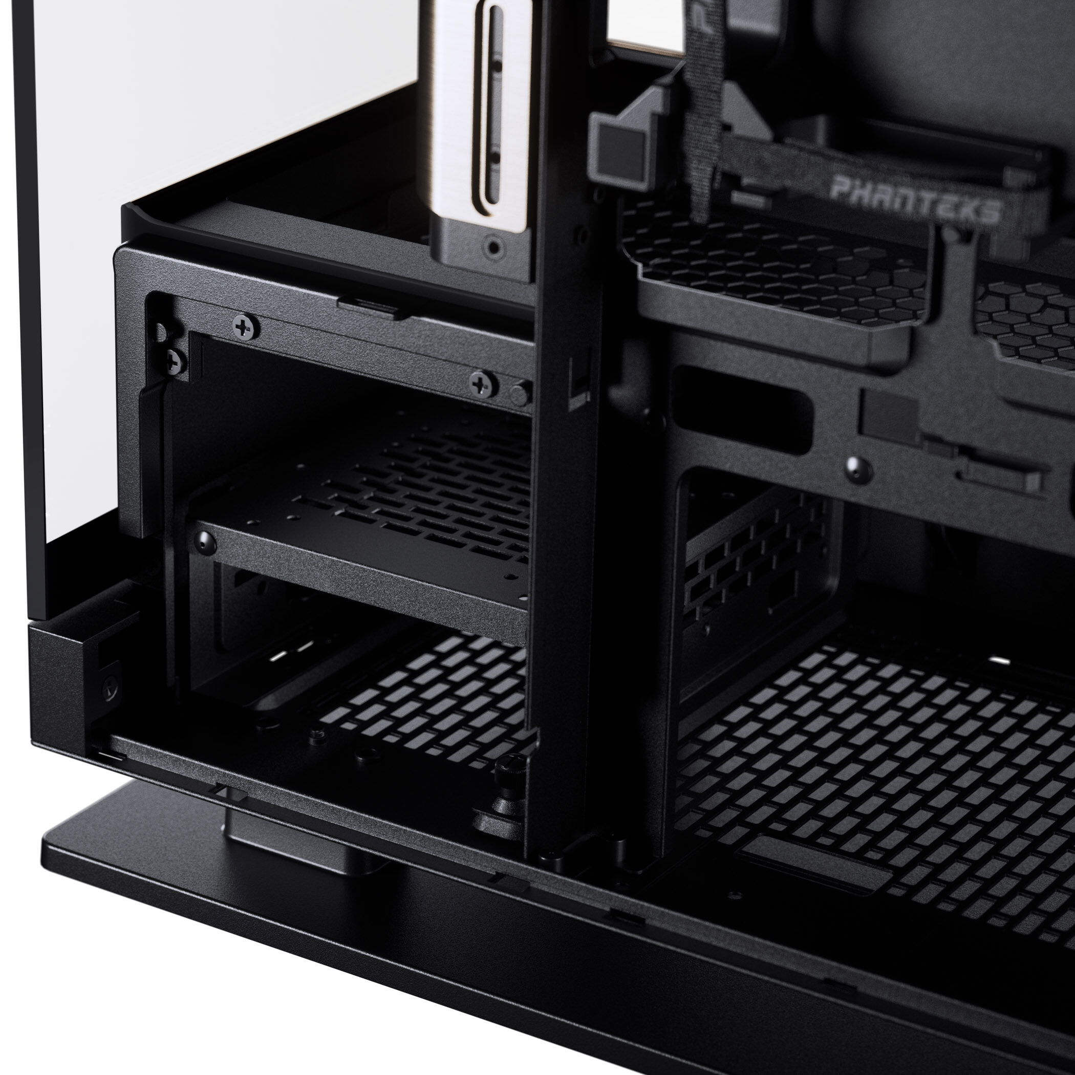 PHANTEKS Evolv X2 PC case, Midi-Tower, E-ATX, Tempered Glass, DRGB - black / gold