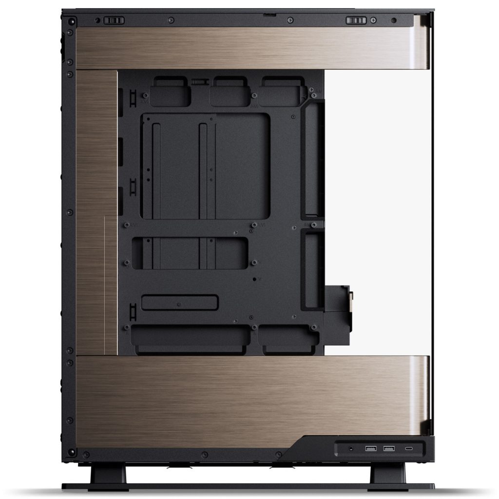 PHANTEKS Evolv X2 PC case, Midi-Tower, E-ATX, Tempered Glass, DRGB - black / gold