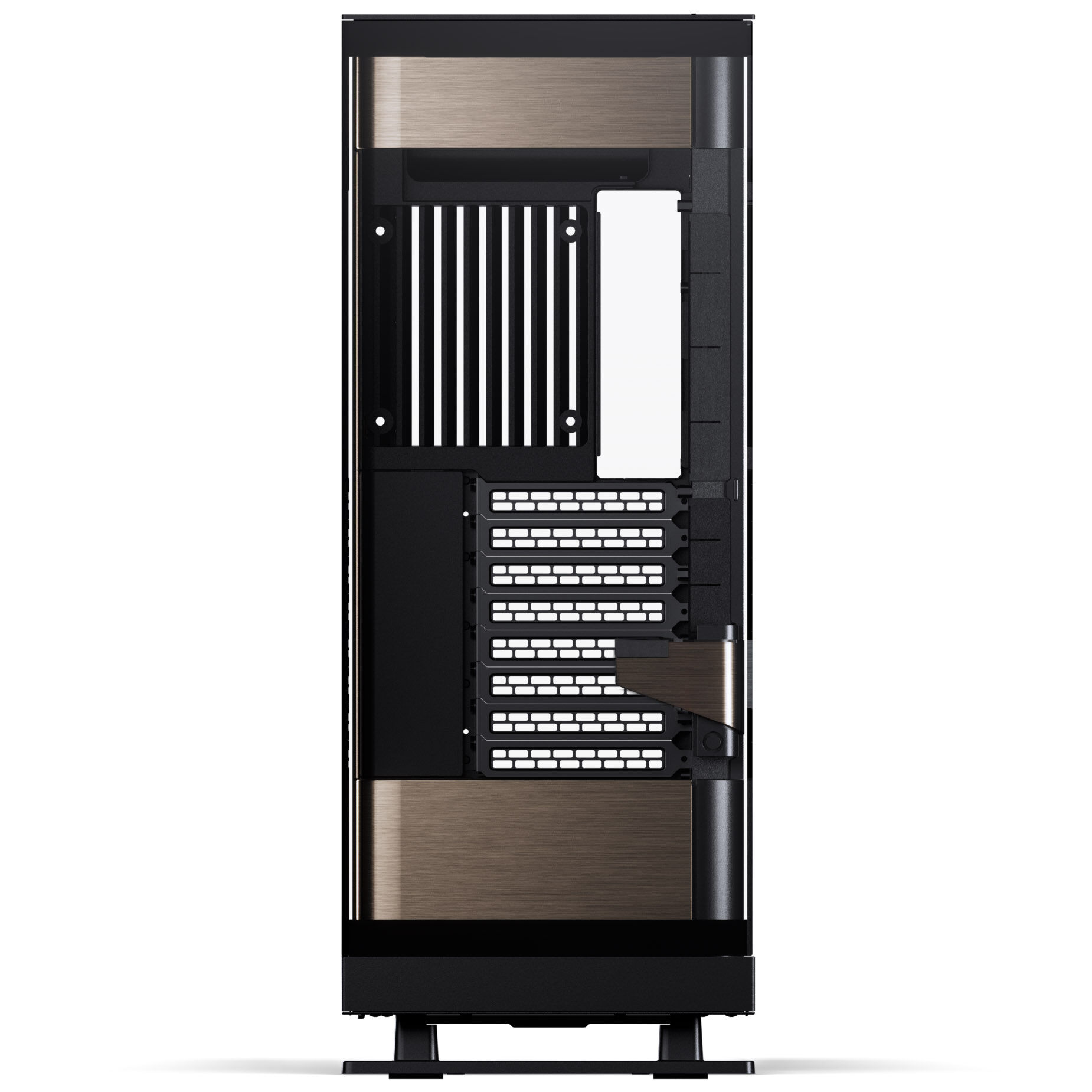 PHANTEKS Evolv X2 PC case, Midi-Tower, E-ATX, Tempered Glass, DRGB - black / gold