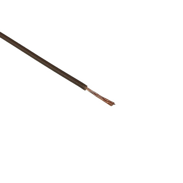 Insulated copper lead 1x0,14mm- (18AWG) 10m brown
