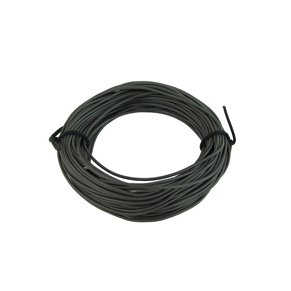Insulated copper lead 1x0,14mm- (18AWG) 10m grey