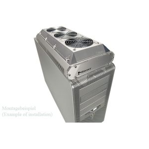 Koolance 3x120mm Radiator Enclosure/Riser Silver