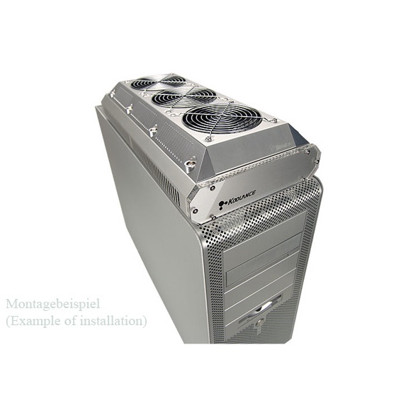 Koolance 3x120mm Radiator Enclosure/Riser Silver
