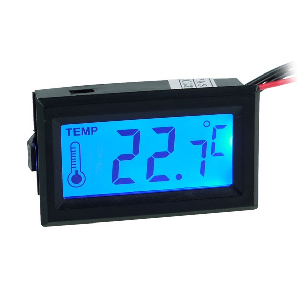 LCD Display Inline Temperature Sensor 2x Female 1/4 - Watercooling UK