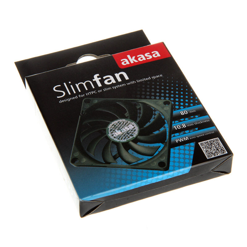 Akasa AK-FN076 Slimline PWM Fan - 80mm