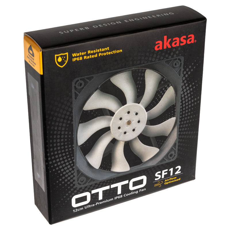Akasa OTTO SF12 PWM Fan, Water Resistant - 120mm