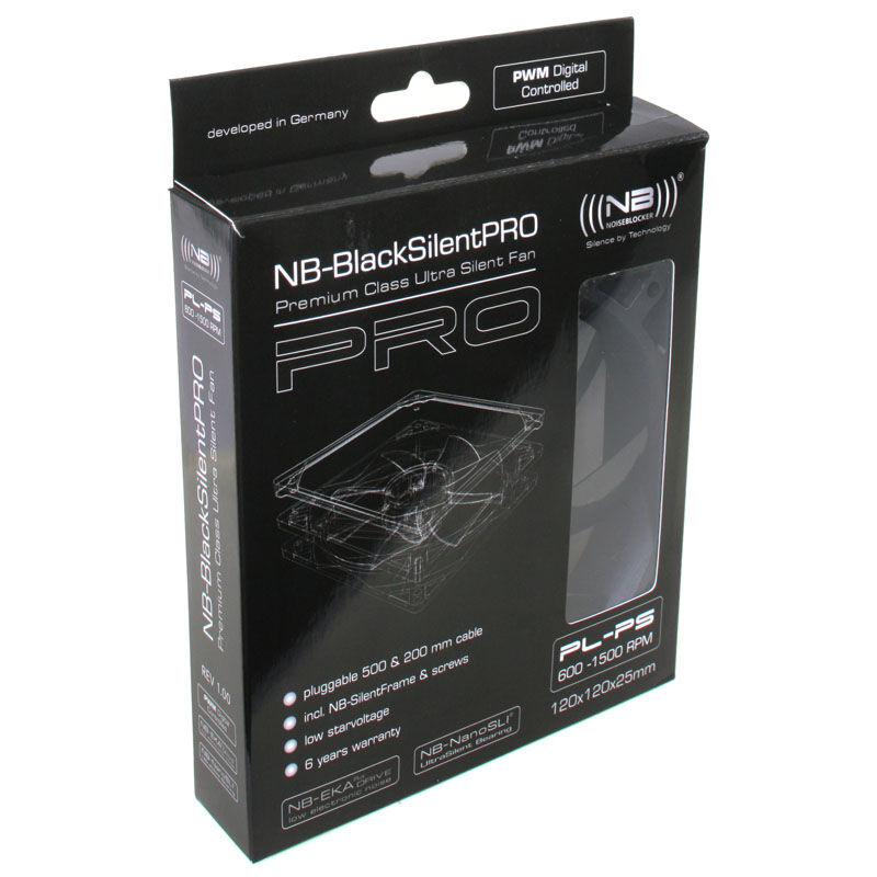 Noiseblocker BlackSilent Pro Fan PLPS - 120mm PWM, 3 pieces
