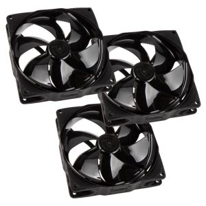 Noiseblocker NB-eLoop Fan B12-PS Black Edition - 120mm PWM, 3 pieces