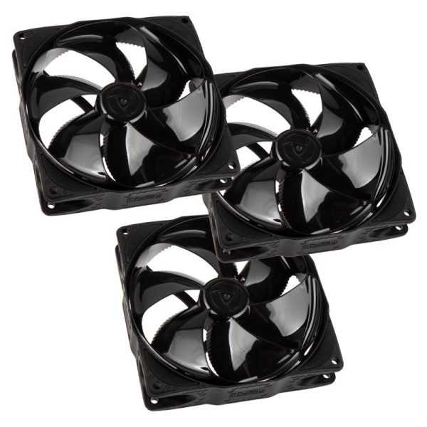 Noiseblocker NB-eLoop Fan B12-PS Black Edition – 120mm PWM, 3 pieces