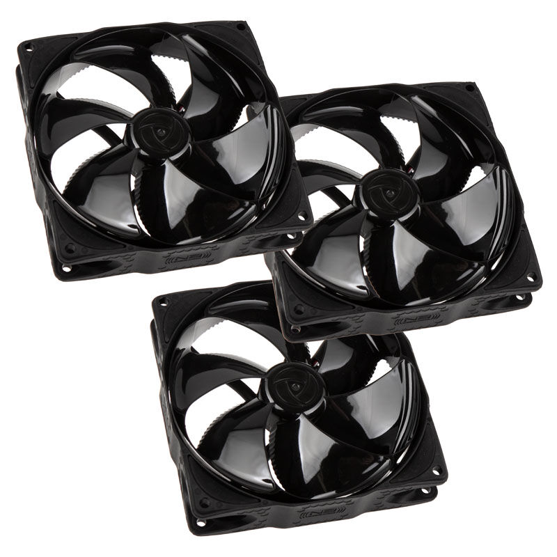 Noiseblocker NB-eLoop Fan B12-PS Black Edition - 120mm PWM, 3 pieces