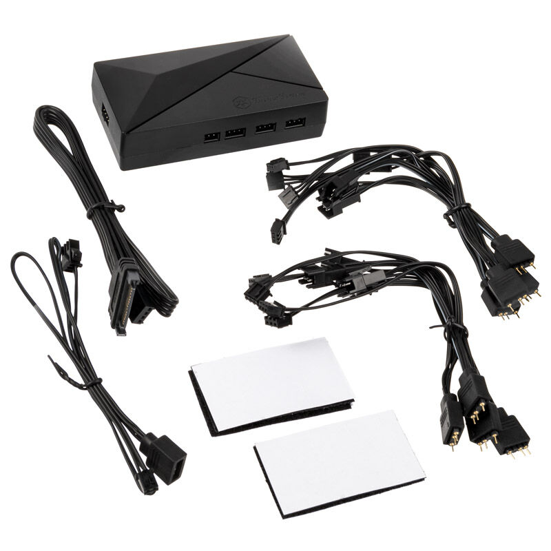 Noise blocker NB-eLoop X B12-P ARGB, PWM - 120mm, white + ARGB 8x port hub - set of 3