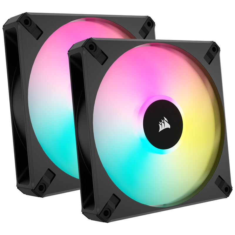 Corsair AF Elite Series RGB PWM fan 2-pack including RGB controller - 140mm, black : image 1