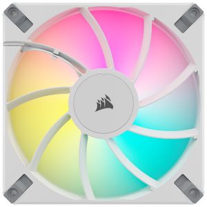 Corsair AF Elite Series RGB PWM fan 2-pack including RGB controller - 140mm, white