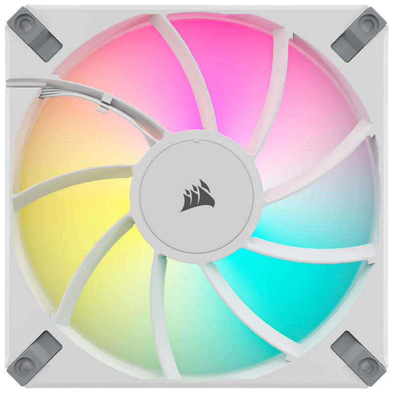 Corsair AF Elite Series RGB PWM fan 2-pack including RGB controller - 140mm, white