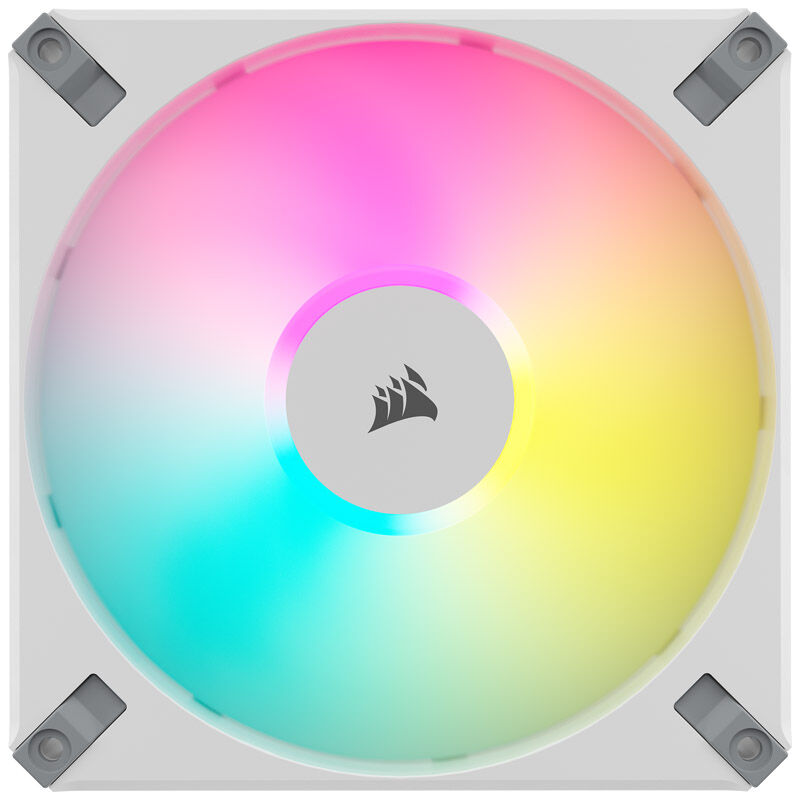 Corsair AF Elite Series RGB PWM fan 2-pack including RGB controller - 140mm, white